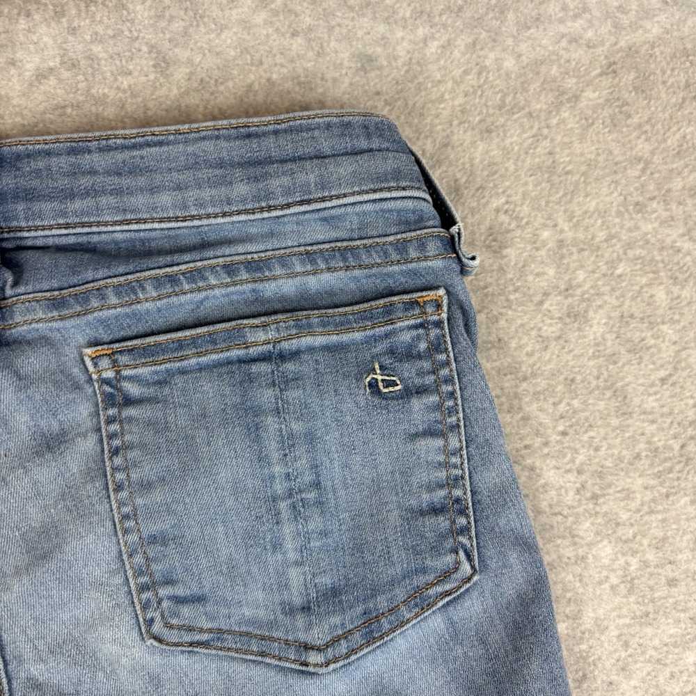 Rag & Bone Jeans Womens Quinn Light Blue Simple Wash Skinny Fit Denim Size 26 - Picture 8 of 12
